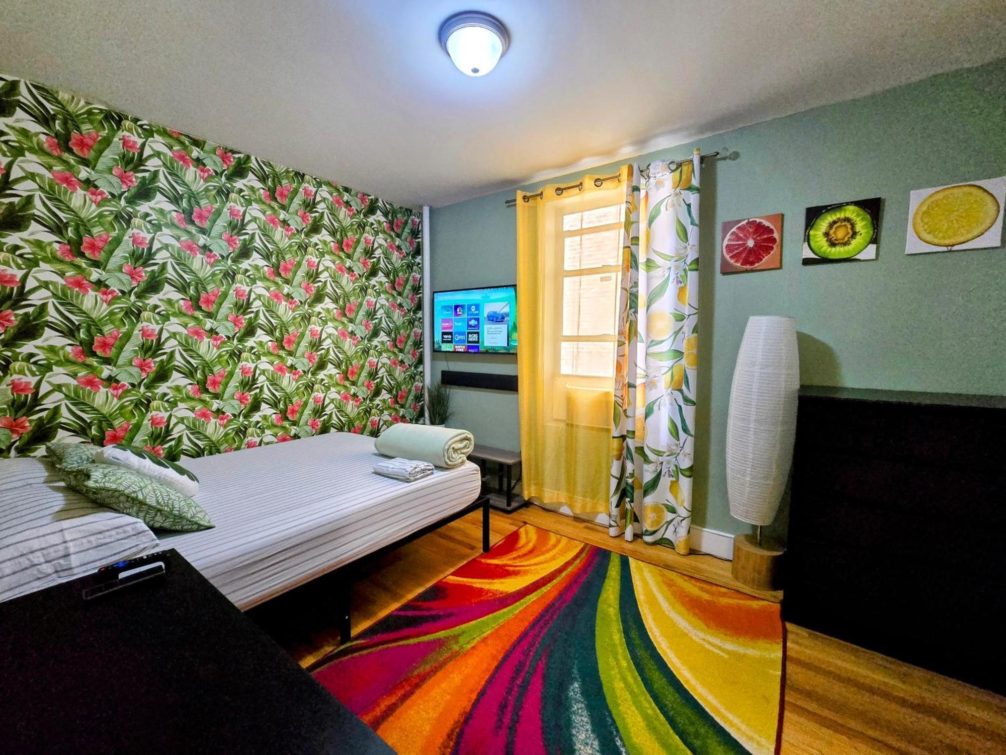 Tropical Comfort Room In Harlem Cozy Stay With Snacks & Style Nova York Exterior foto