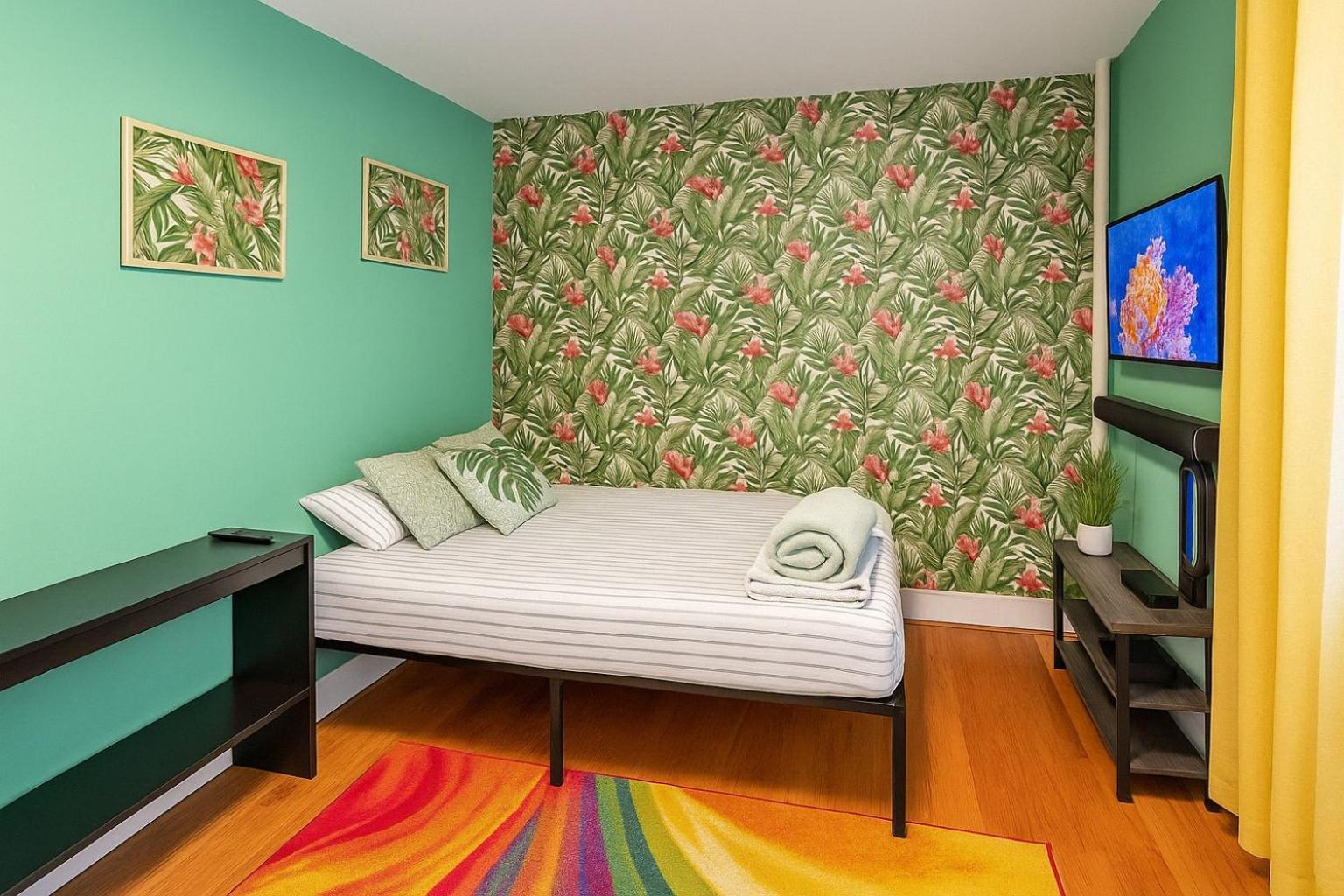 Tropical Comfort Room In Harlem Cozy Stay With Snacks & Style Nova York Exterior foto