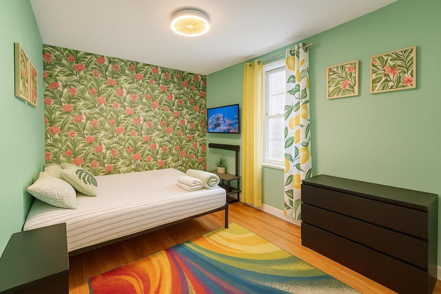 Tropical Comfort Room In Harlem Cozy Stay With Snacks & Style Nova York Exterior foto
